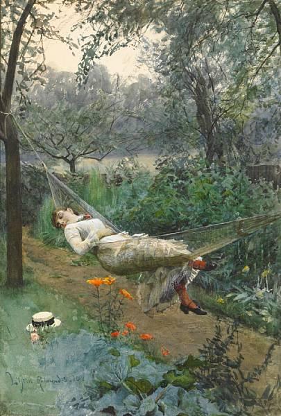 In the Hammock, Anders Zorn